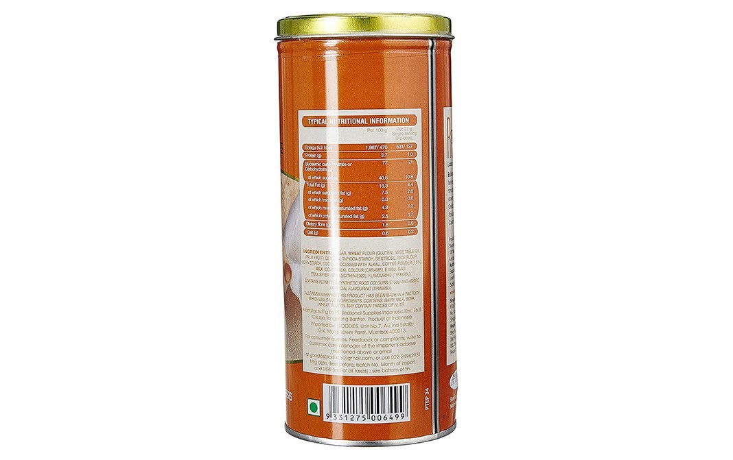 Redondo Tiramisu Flavoured Cream Wafers    Container  200 grams